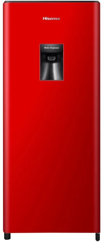 Hisense 177 L Single Door Fridge (Red Finish, H235RRE-WD)