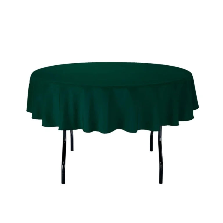 12-Pack 72-Inch Round Polyester Tablecloths