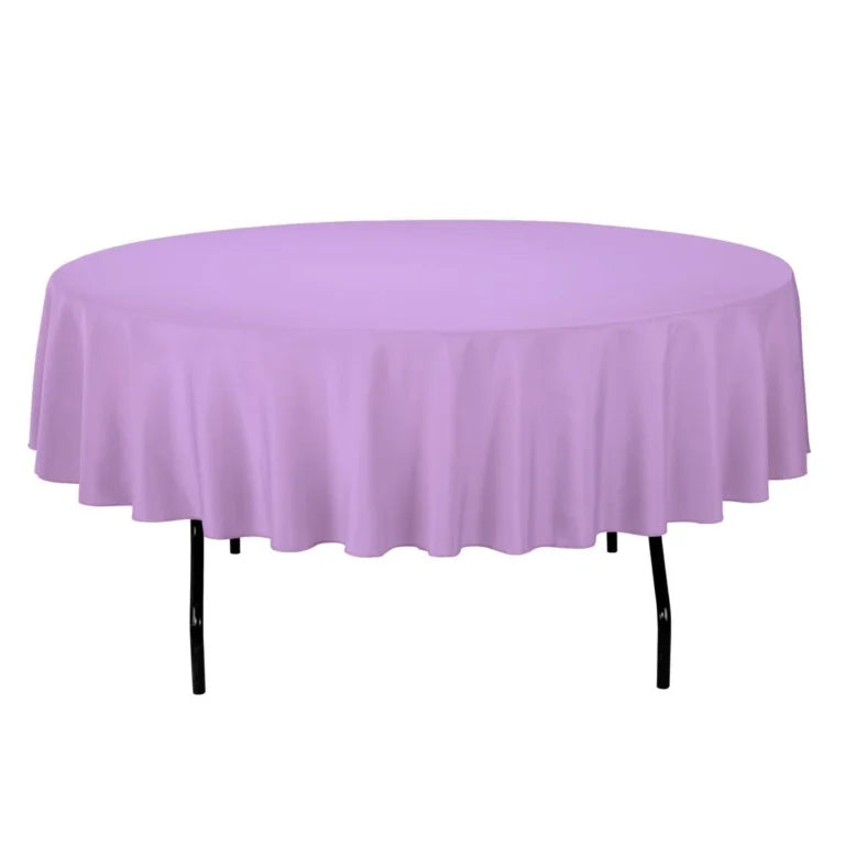 12-Pack 72-Inch Round Polyester Tablecloths