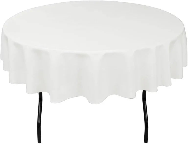 12-Pack 72-Inch Round Polyester Tablecloths