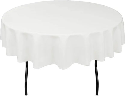 12-Pack 72-Inch Round Polyester Tablecloths