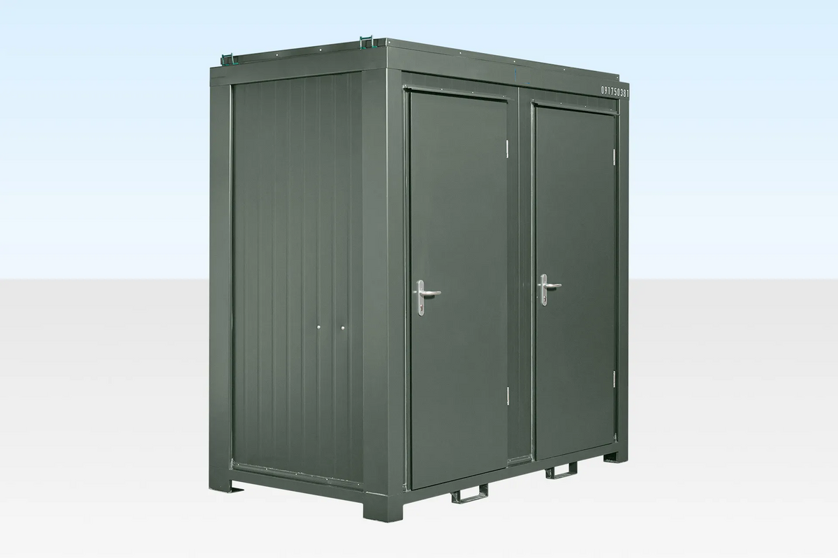 1+1 Double Mains Toilet 8Ft x 5Ft (Bottle Green)