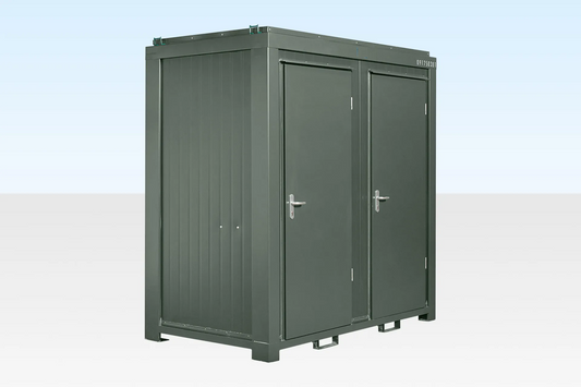 1+1 Double Mains Toilet 8Ft x 5Ft (Bottle Green)