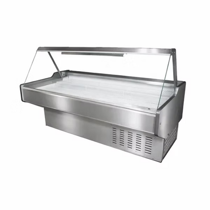 2.0m Deli Fridge Flat Glass 0,5kw 220 v 134A Gas