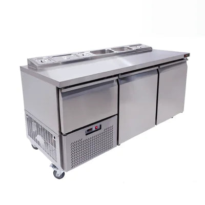3.5 Door 750mm Pizza Top Underbar UPS7024-R02