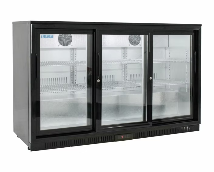 3 Sliding Doors Under Counter Fridge3 Sliding Doors Bar Fridge - BB-2 Size 135