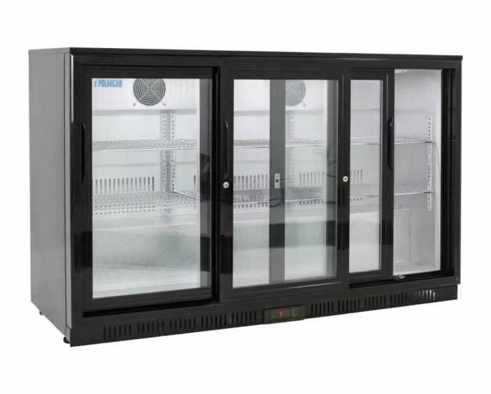 3 Sliding Doors Under Counter Fridge3 Sliding Doors Bar Fridge - BB-2 Size 135
