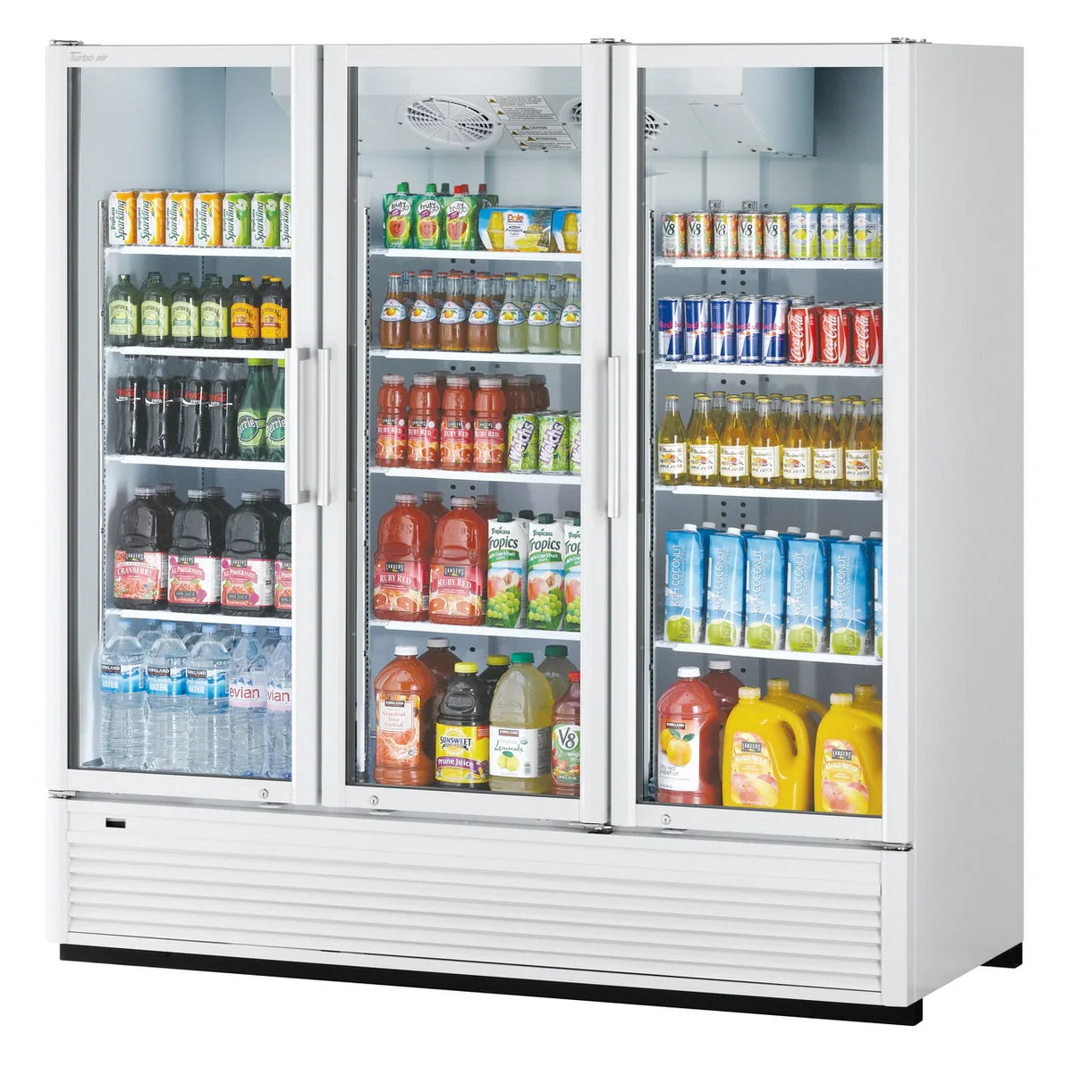 3 Doors Swing Glass Merchandiser Display Fridge-White