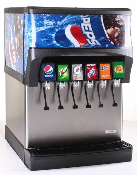 6-Barrel Soda Fountain Dispenser System