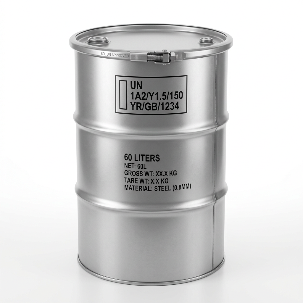 60 Liter BRAND NEW UN Approved Close Top Steel Drums or Barrels