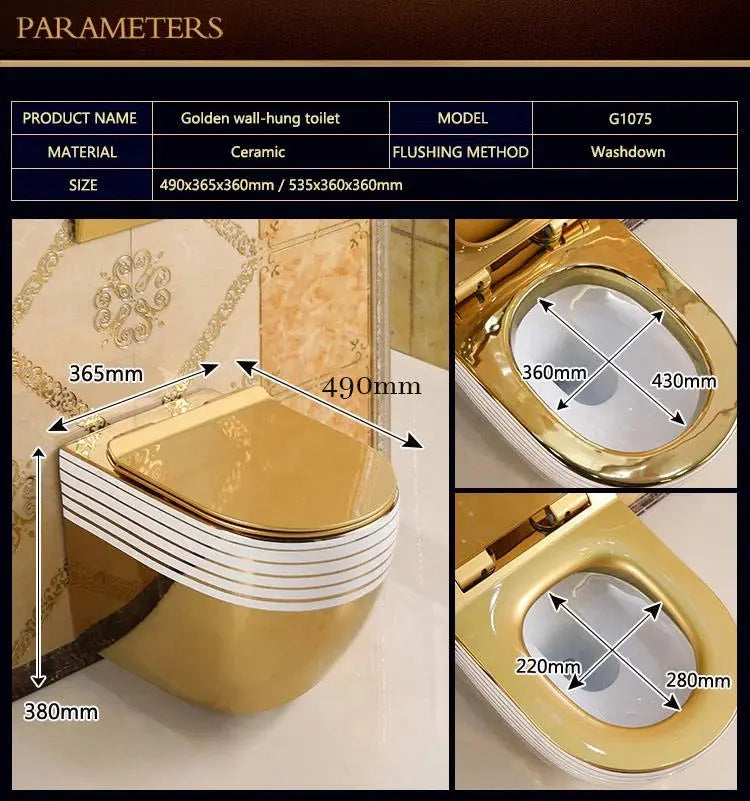 Dual Gold Toilet