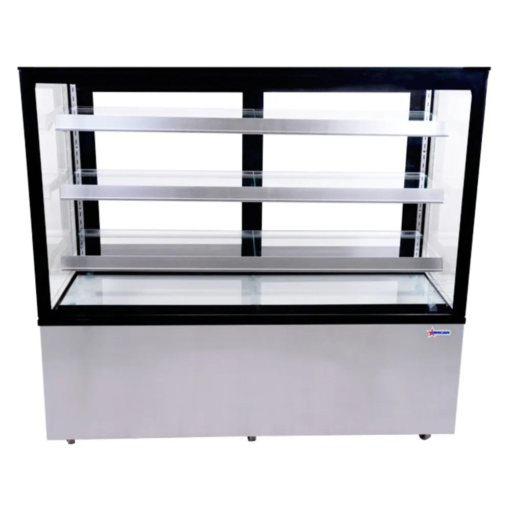 Full Service Bakery Display Case w/ Straight Glass - (4) Levels