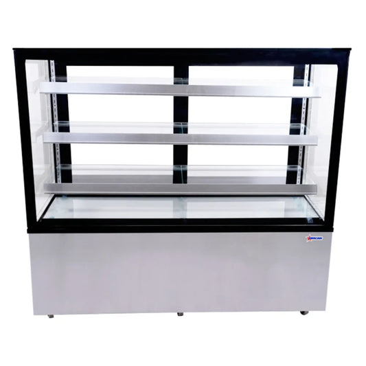 Full Service Bakery Display Case w/ Straight Glass - (4) Levels