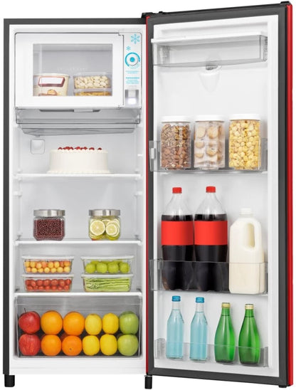 Hisense 177 L Single Door Fridge (Red Finish, H235RRE-WD)