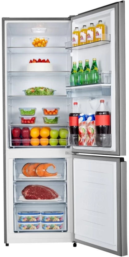 Hisense 347 L Double Door Bottom Mount Fridge (Titanium Inox, H450BIT-WD)