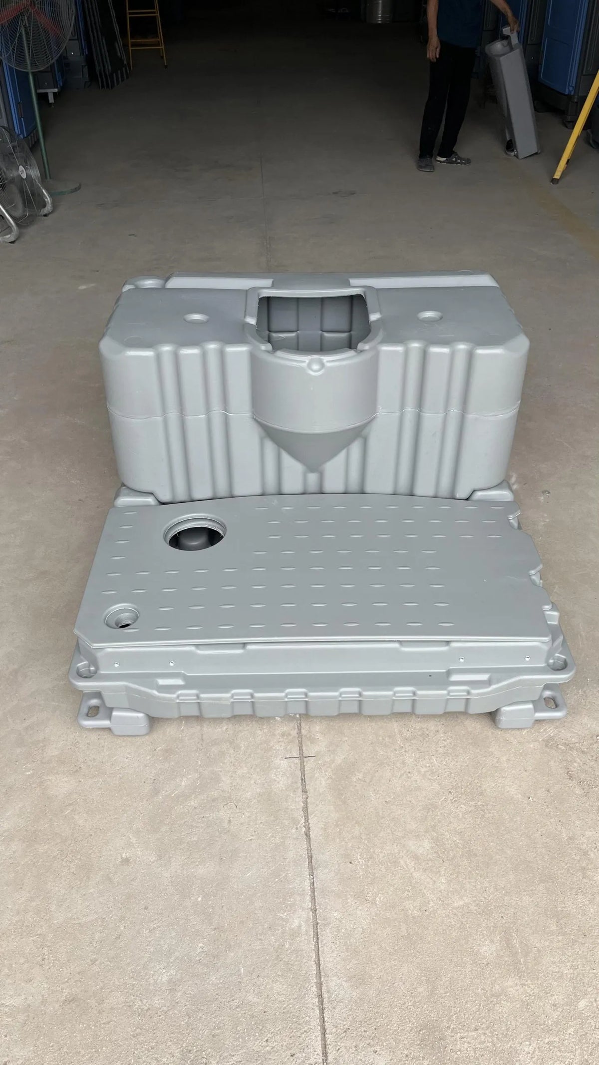 Portable Toilet, Modern Design In Stainless Steel & PVC