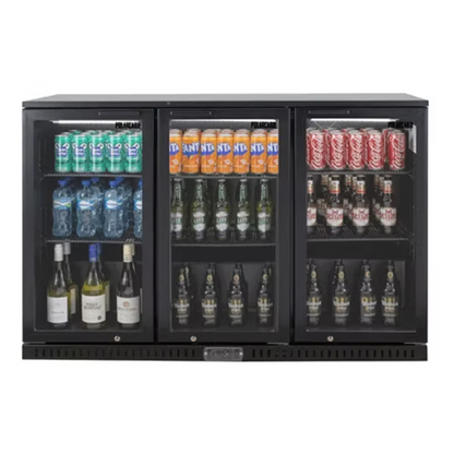PolarCab Black Bar Cooler 3H/Door BBP8003