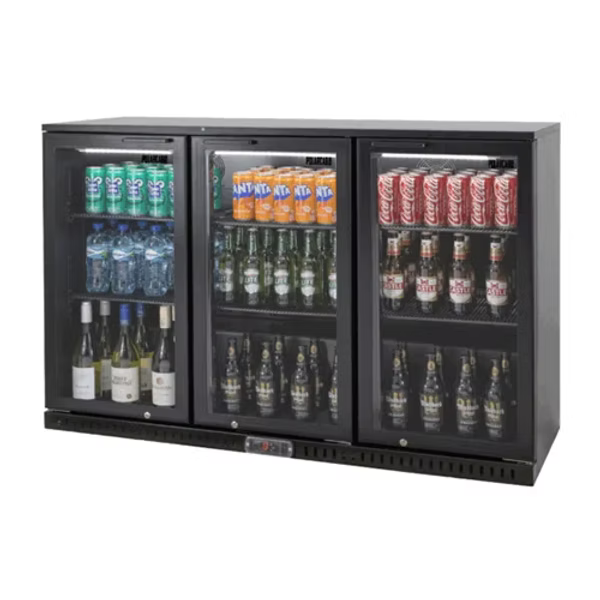 PolarCab Black Bar Cooler 3H/Door BBP8003