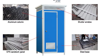 Portable Toilet – Mobile Sanitation Unit with Basin & Ventilation System