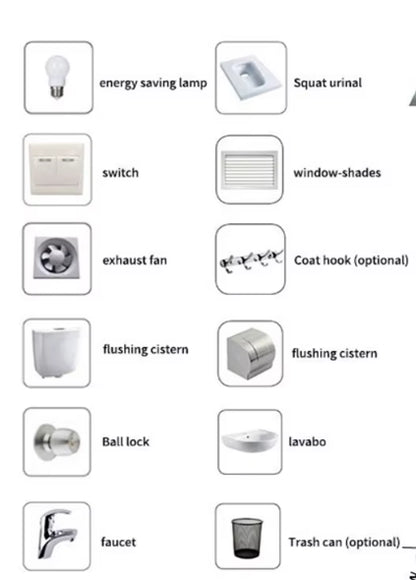 Portable Toilet – Mobile Sanitation Unit with Basin & Ventilation System