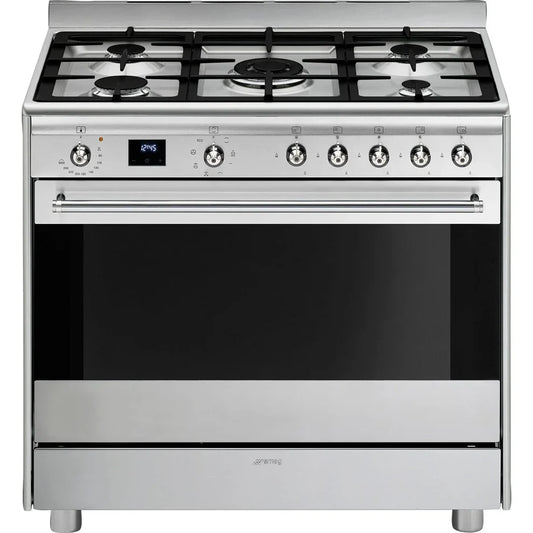 Smeg 90cm Stainless Steel Gas Stove