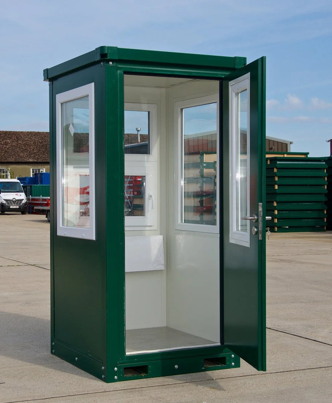 New Steel Security Booth